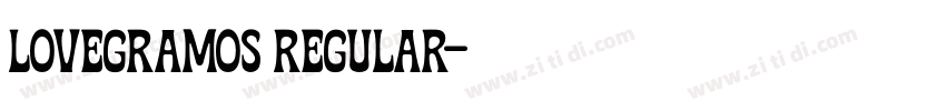 Lovegramos Regular字体转换